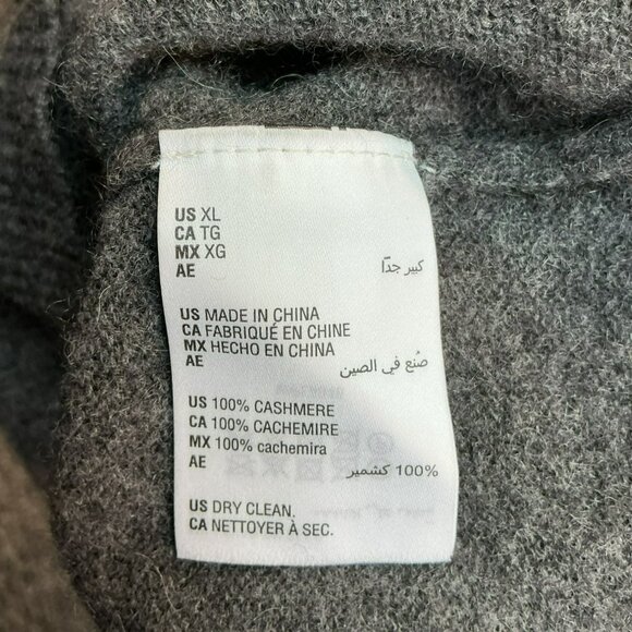 Charter Club Cashmere Luxury Turtleneck Sweater Womens XL Gray - Picture 8 of 9